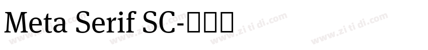 Meta Serif SC字体转换 Meta Serif SC字体转换